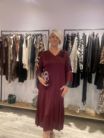 Vestido Carmen burgundy