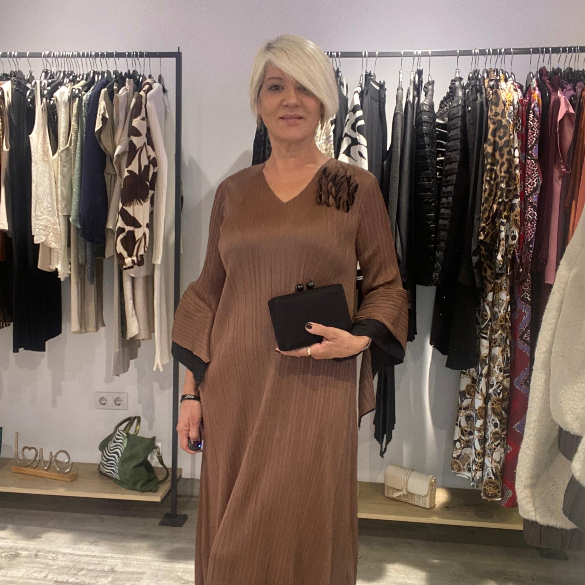 Vestido Carmen marrón