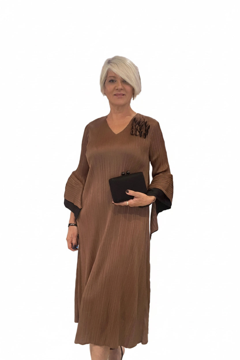 Vestido Carmen Marrón