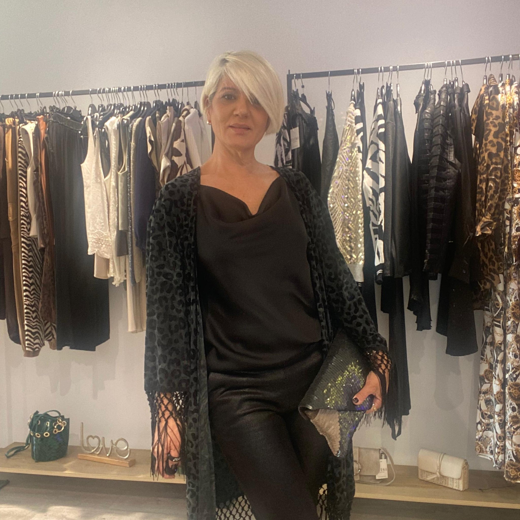 Caftán Ebano Flecos