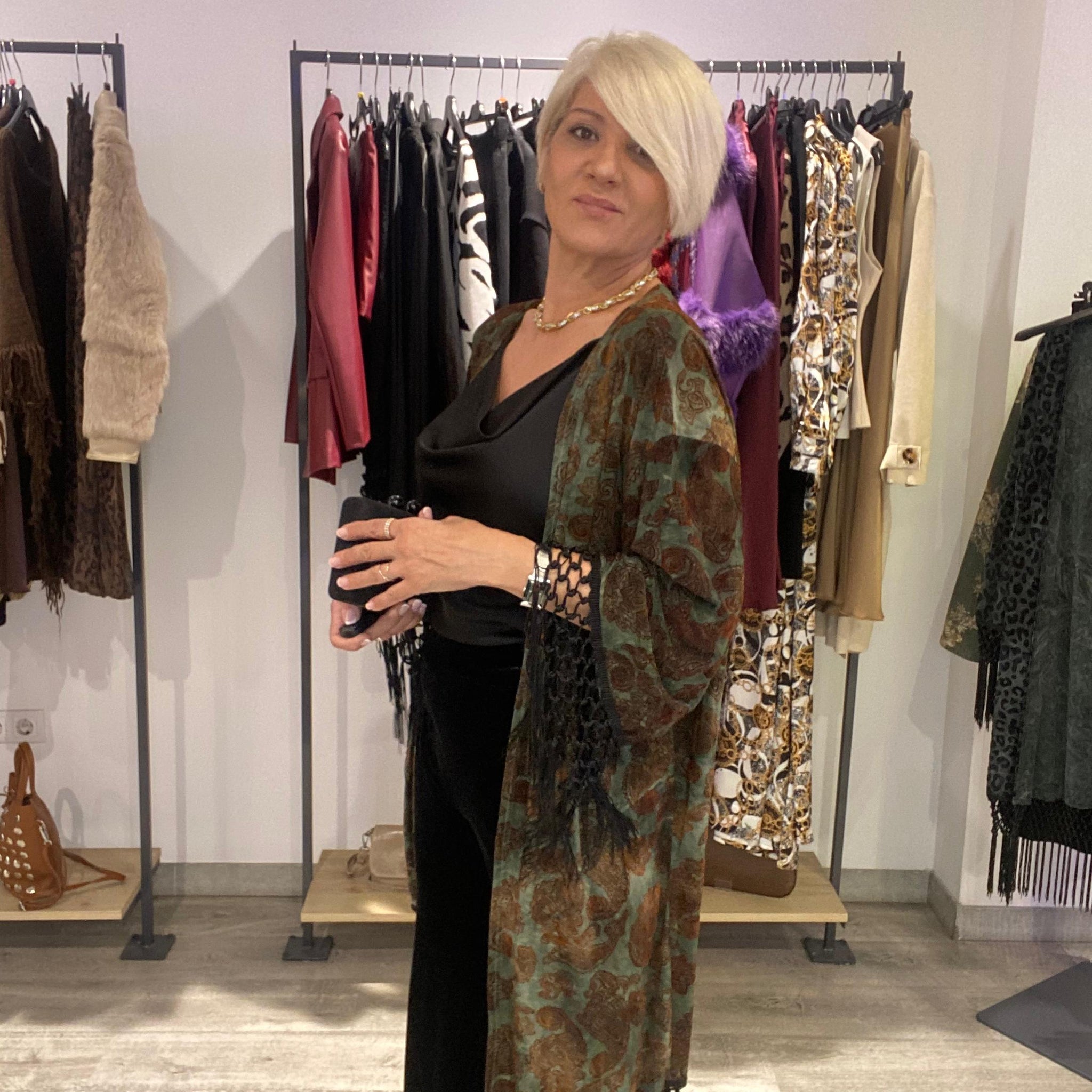 Caftan flecos  Martina