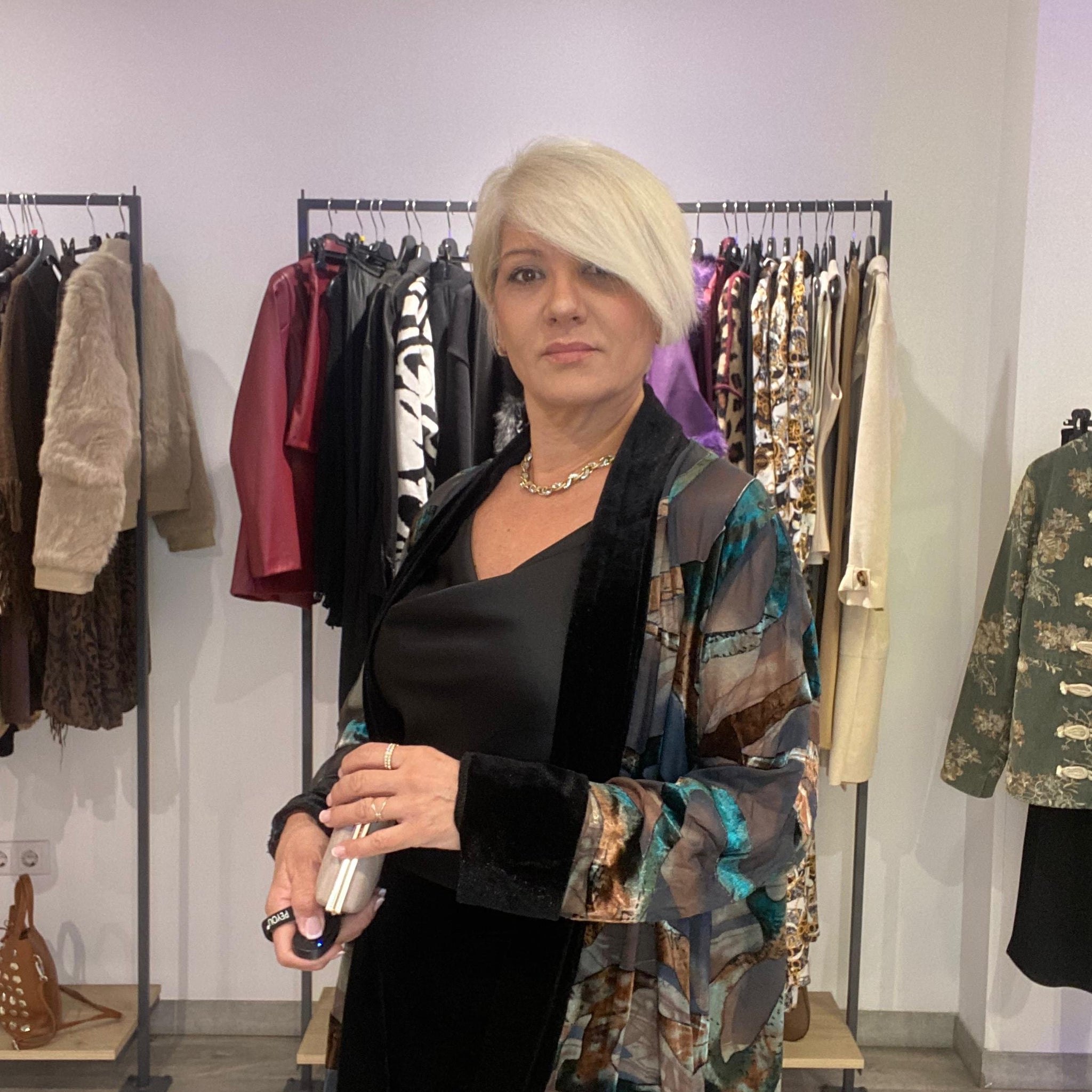 Caftan Estampado terciopelo Valeria