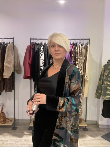 Caftan Estampado terciopelo Valeria