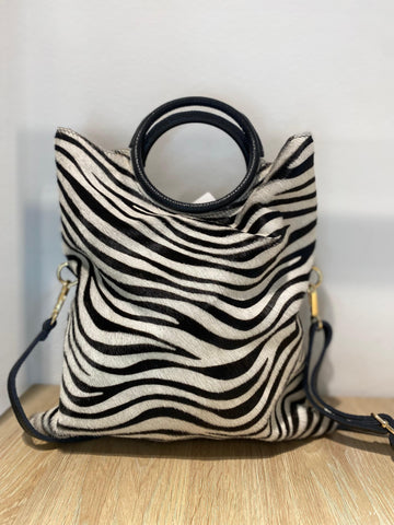 Bolso  piel  zebra
