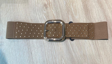 Cinturón elástico camel