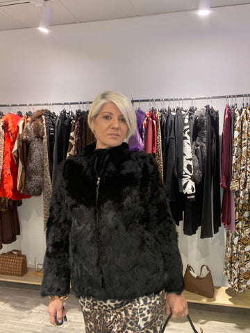 Chaqueta Pelo Nala con Cremallera - Calidez Boho-Luxe Talla L