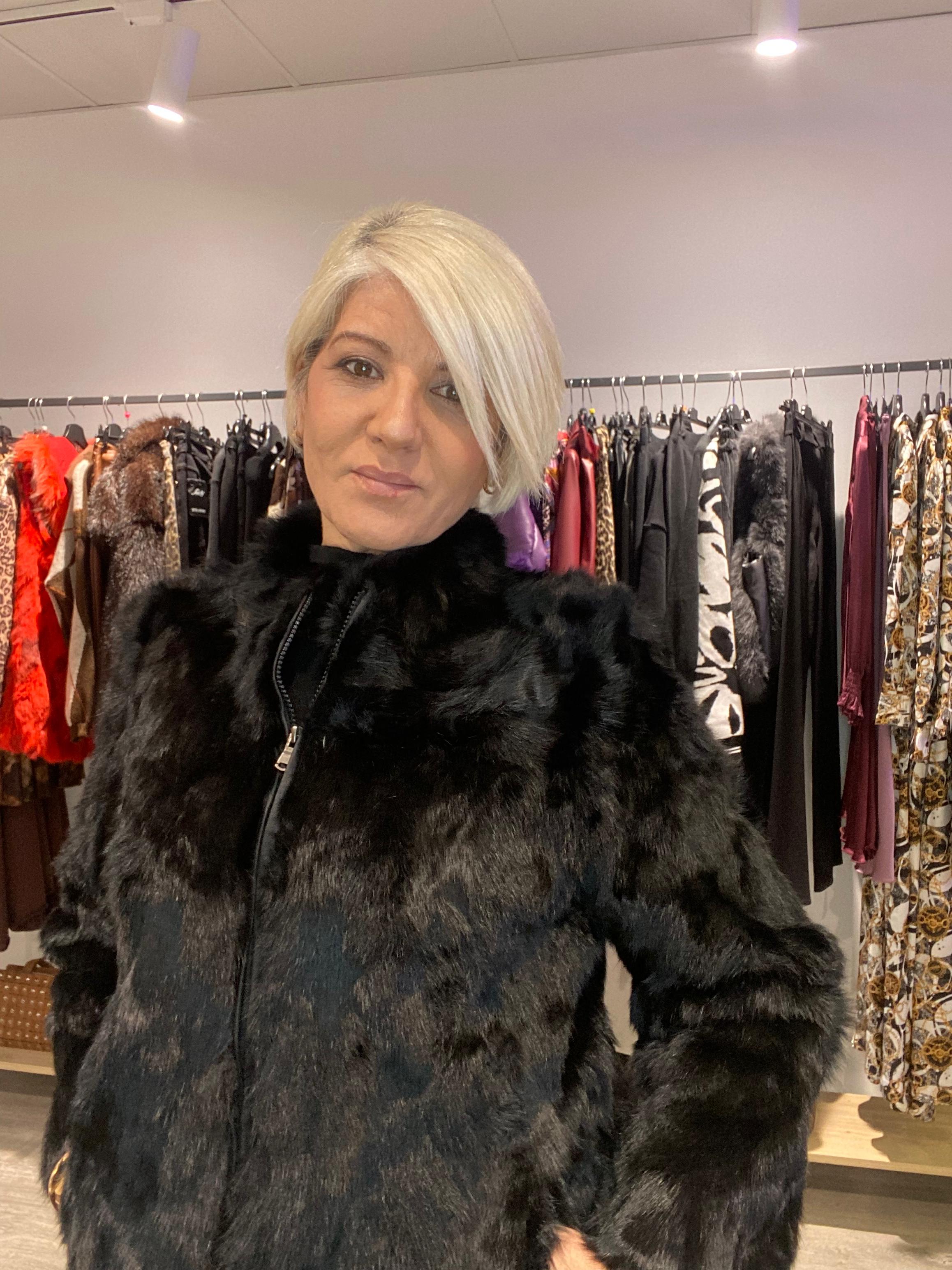 Chaqueta Pelo Nala con Cremallera - Calidez Boho-Luxe Talla L