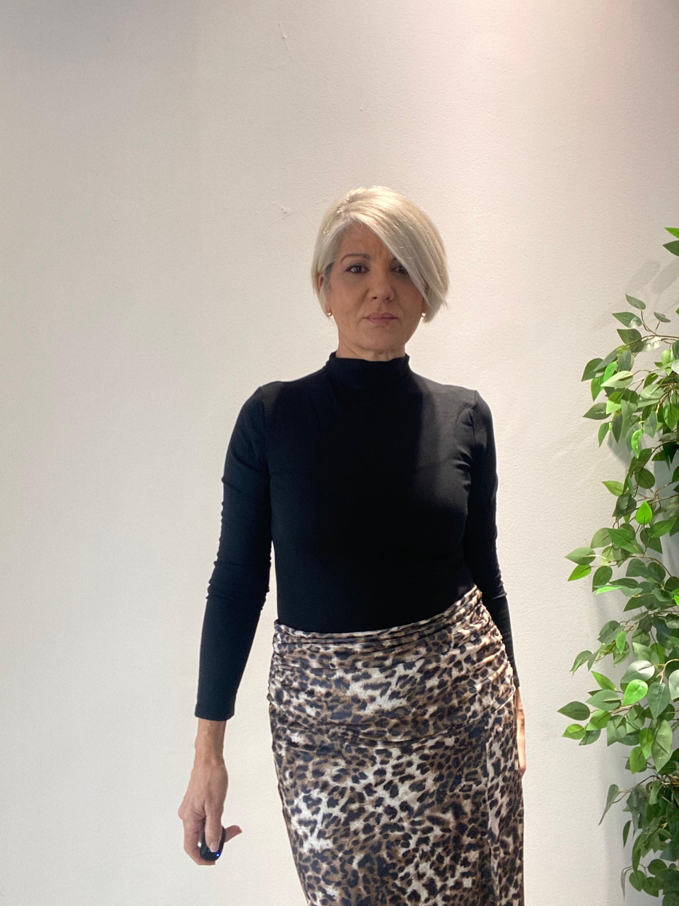 Falda Sábana Animal Print con Abertura - Estilo Boho-Luxe Talla Única