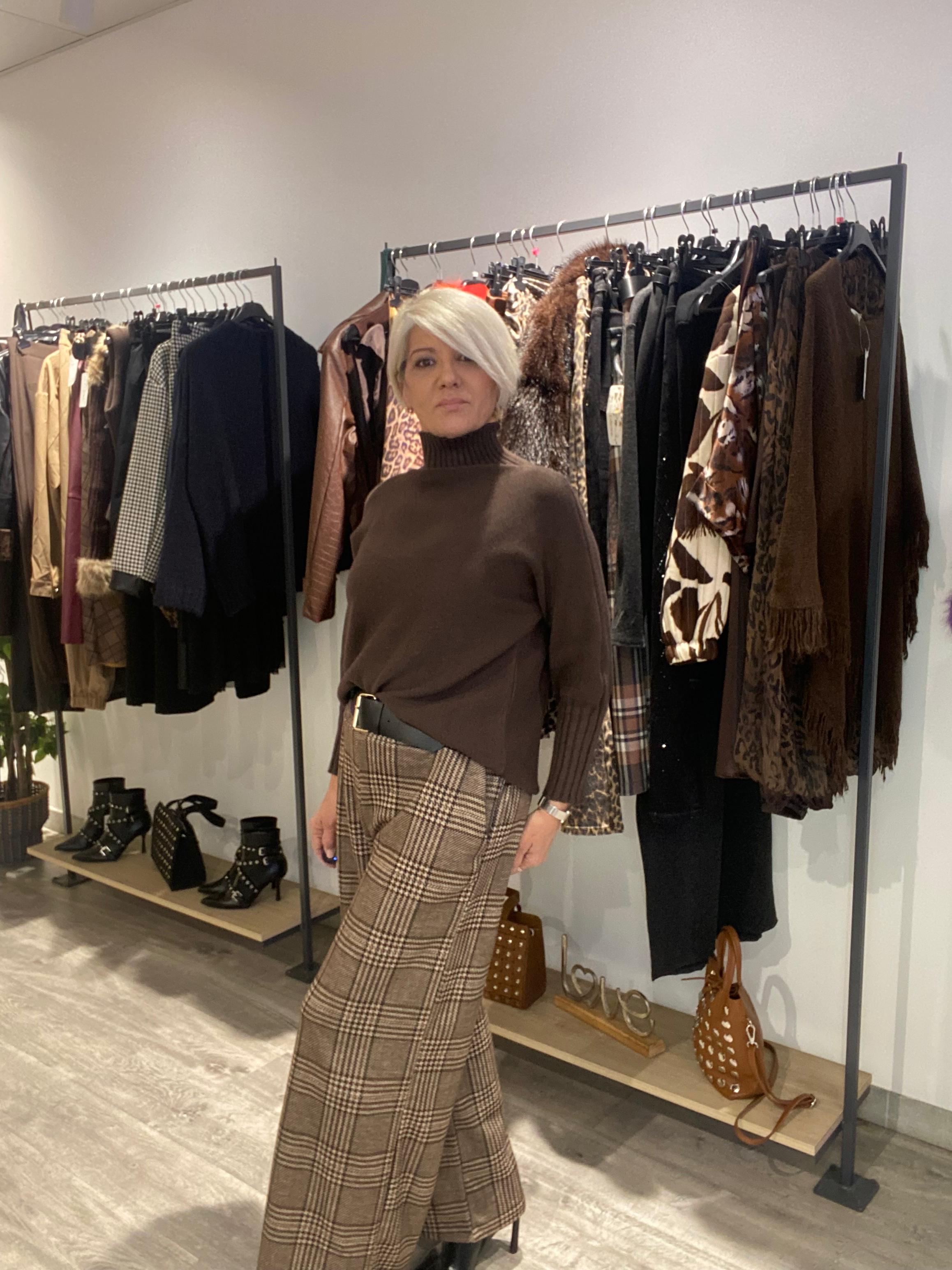 Pantalón Cuadros Jimena - Estilo Británico Boho Talla Única 38-44