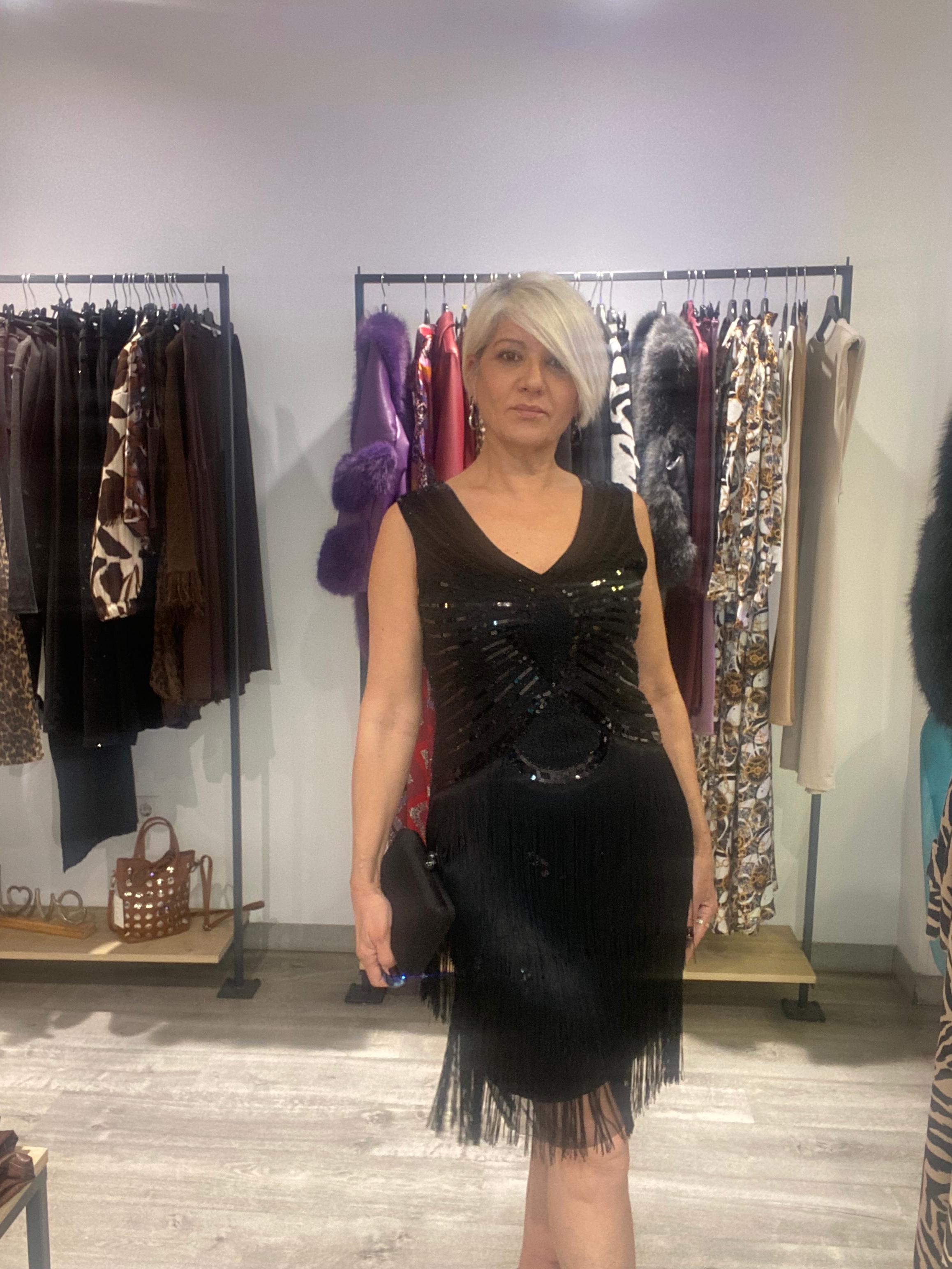 Vestido Lina con Flecos - Estilo Boho-Chic Fluido y Elegante