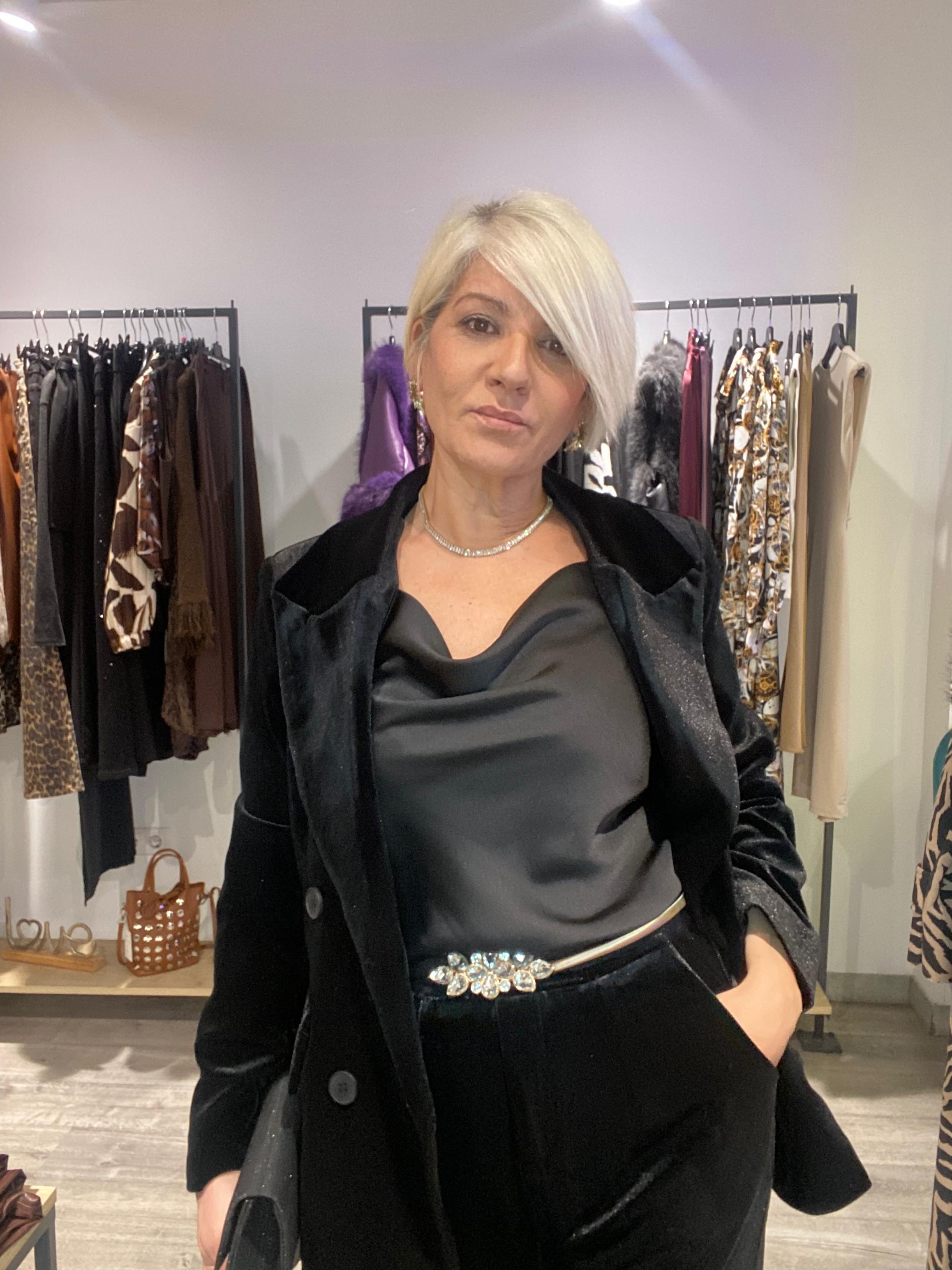 Traje Terciopelo Gina - Conjunto Sastre Elegante Chaqueta y Pantalón