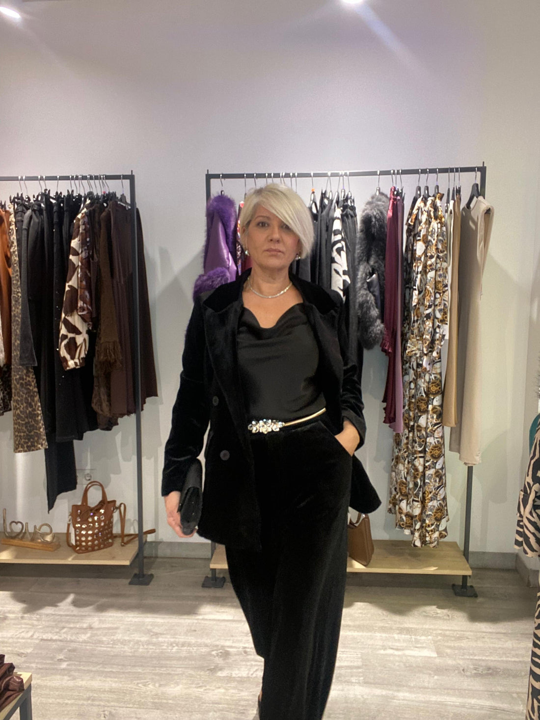 Traje Terciopelo Gina - Conjunto Sastre Elegante Chaqueta y Pantalón