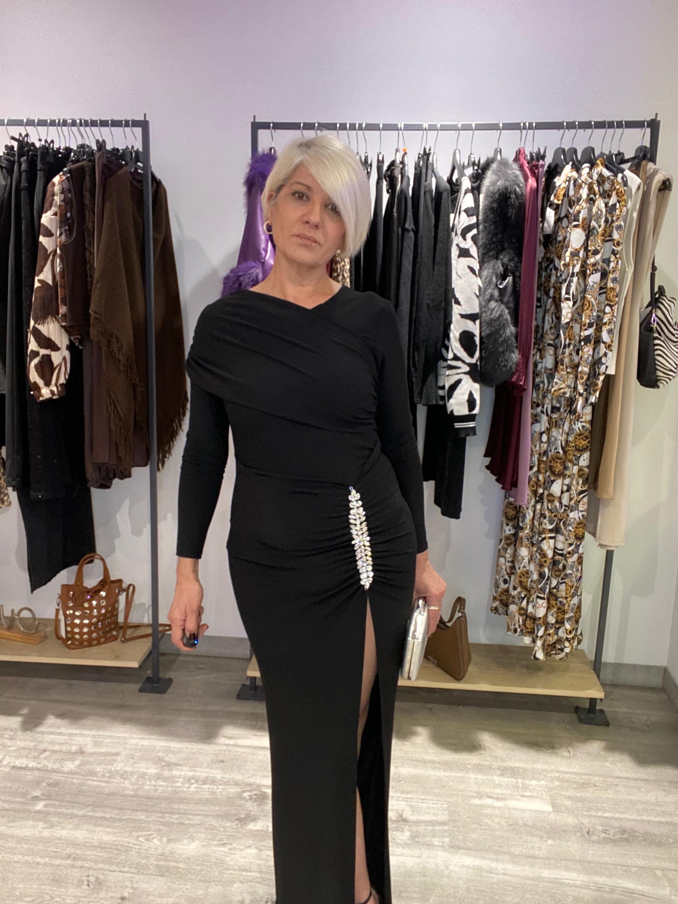 Vestido Mia Negro Elegante - Estilo Boho Sofisticado