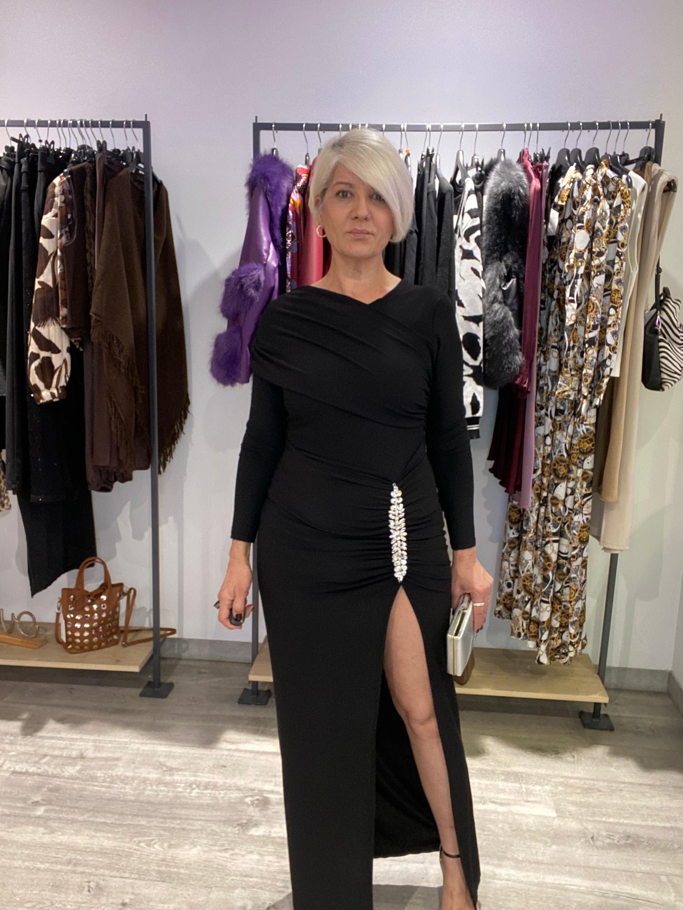 Vestido Mia Negro Elegante - Estilo Boho Sofisticado