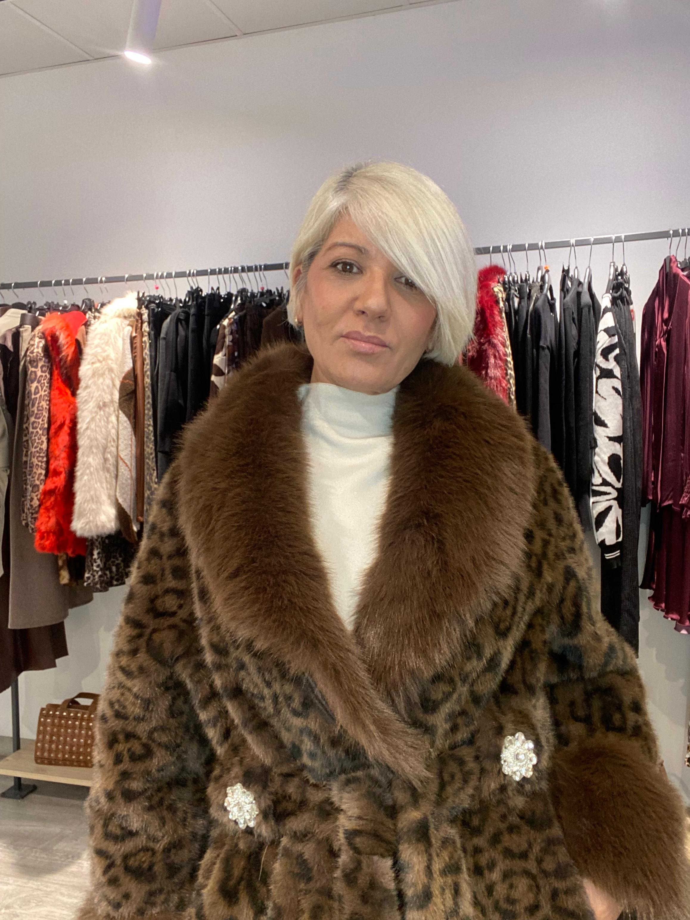 Abrigo Pelo Animal Print - Statement Boho-Luxe Invernal