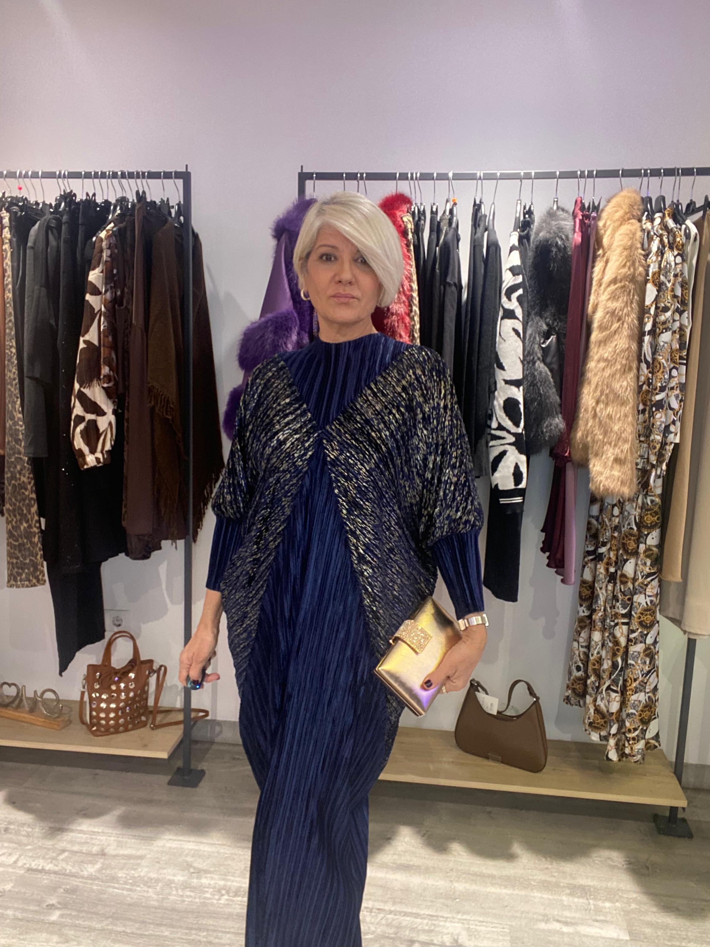 Vestido Barbara Azul Midi - Estilo Boho Elegante