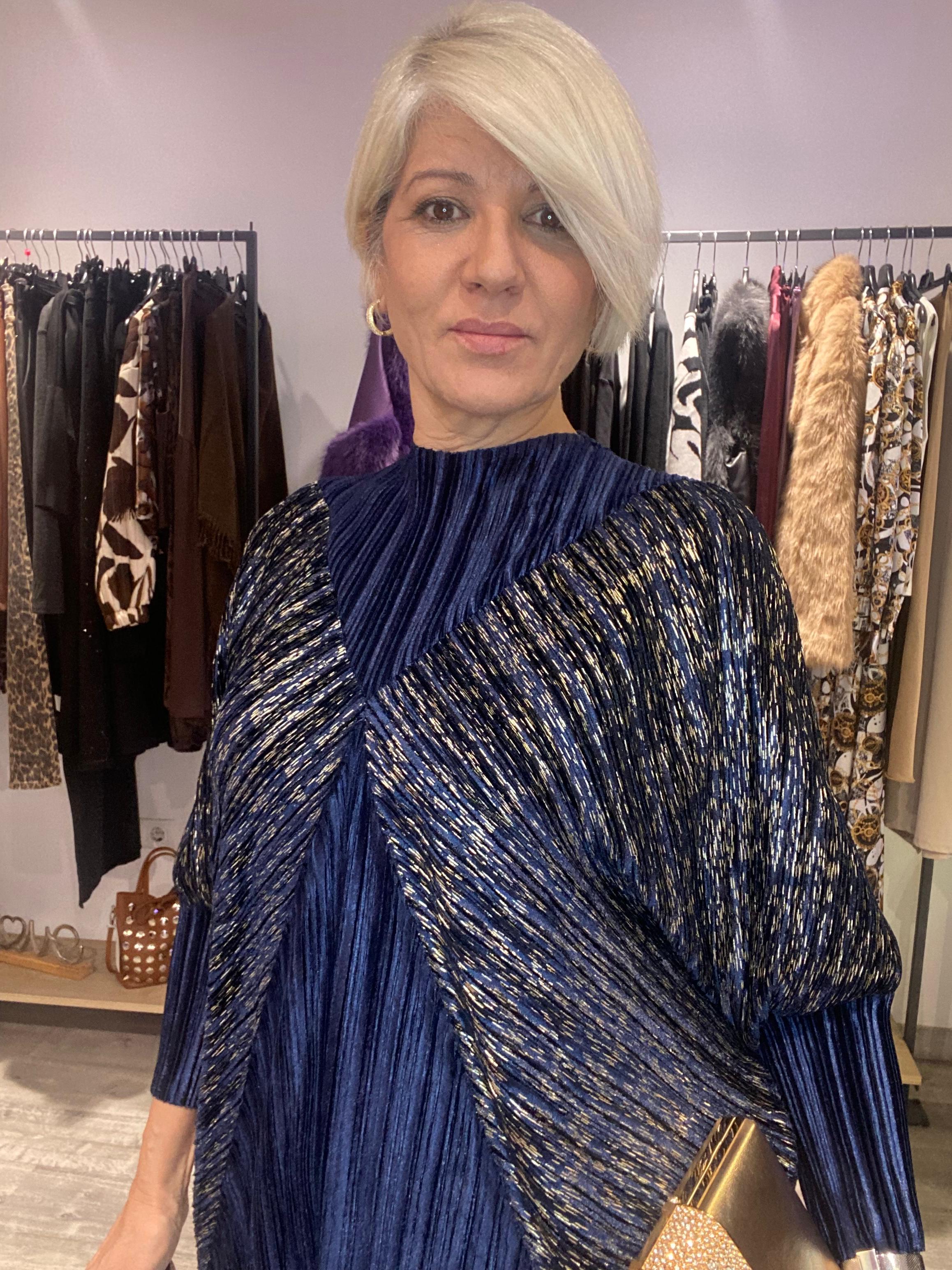 Vestido Barbara Azul Midi - Estilo Boho Elegante