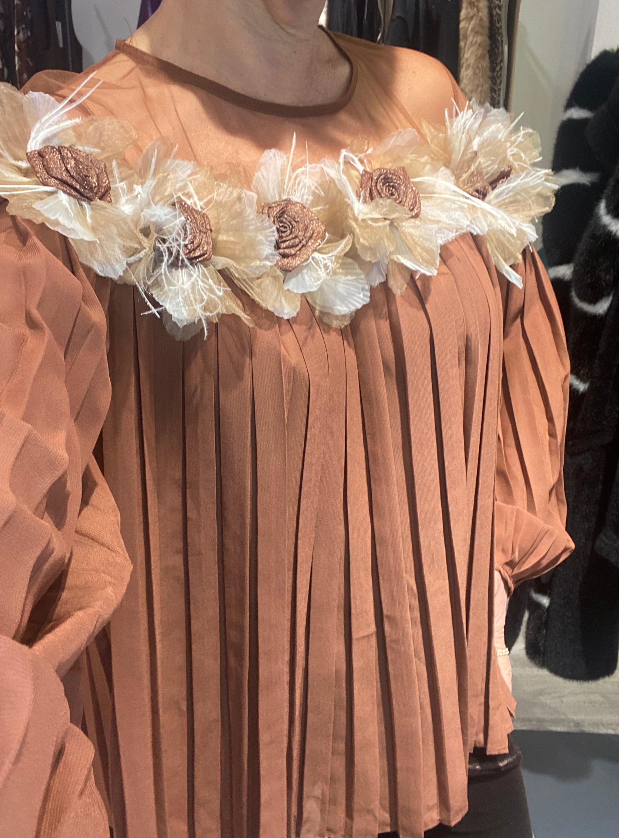 Blusa Boho Lux Elegante - Talla Única 38-48 Estilo Sofisticado