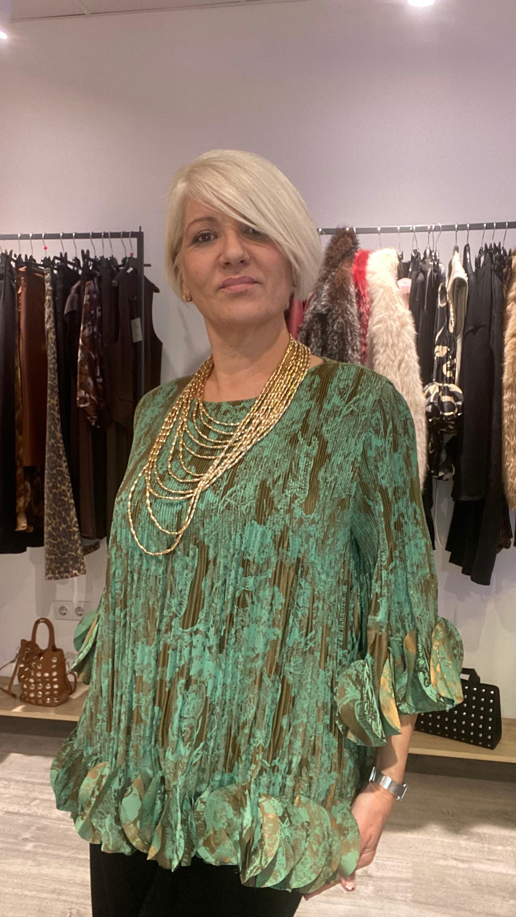 Blusa Agua Marina Boho - Talla Única