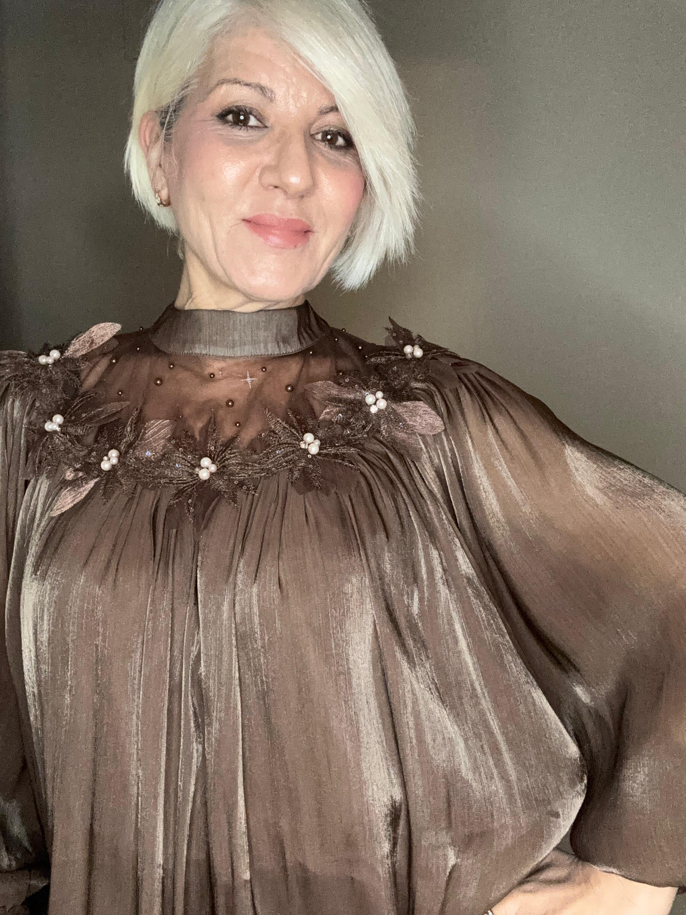 Blusa Florencia marrón