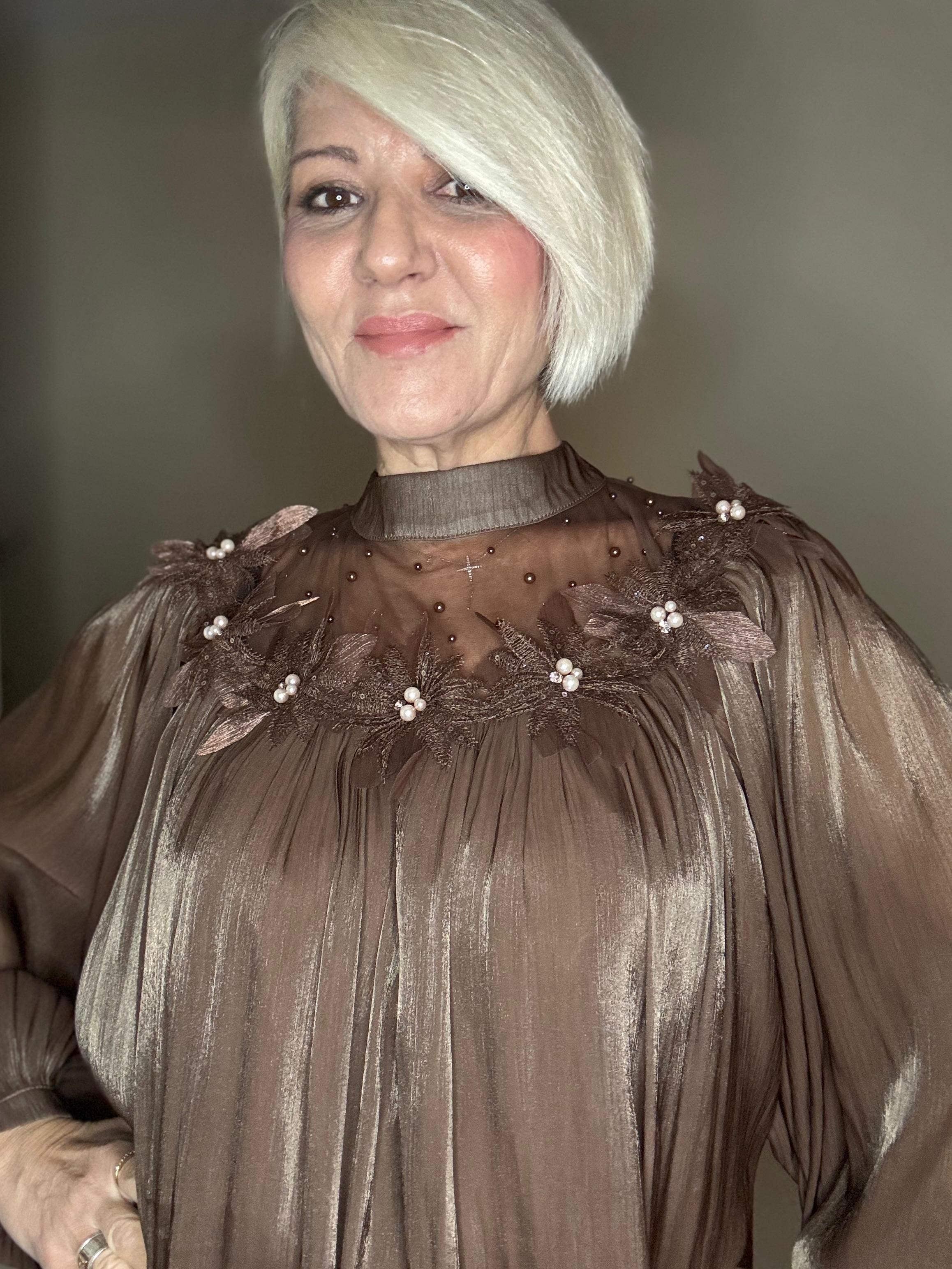 Blusa Florencia marrón