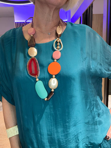 Collar chakra piedra colores