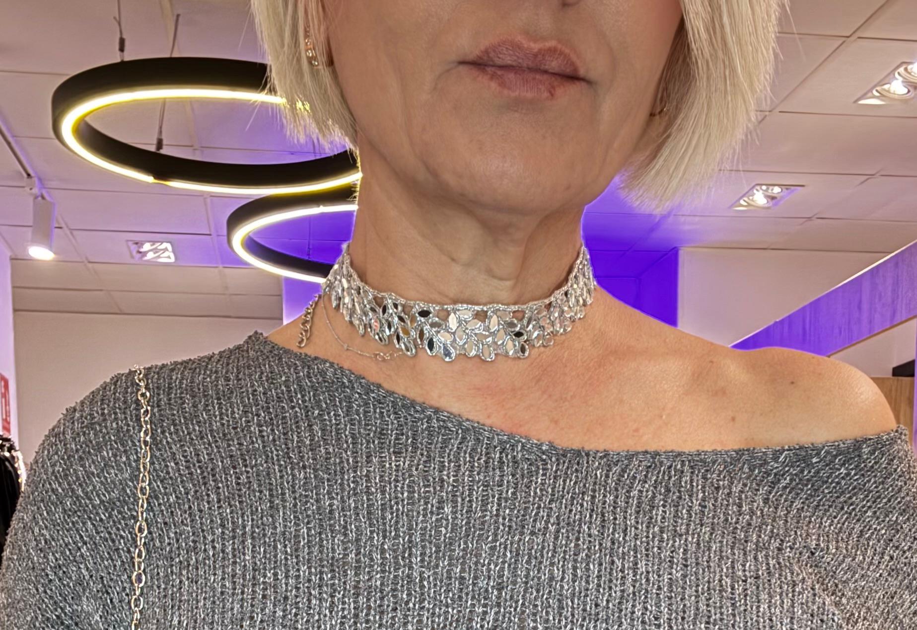 Chockers plata espejos