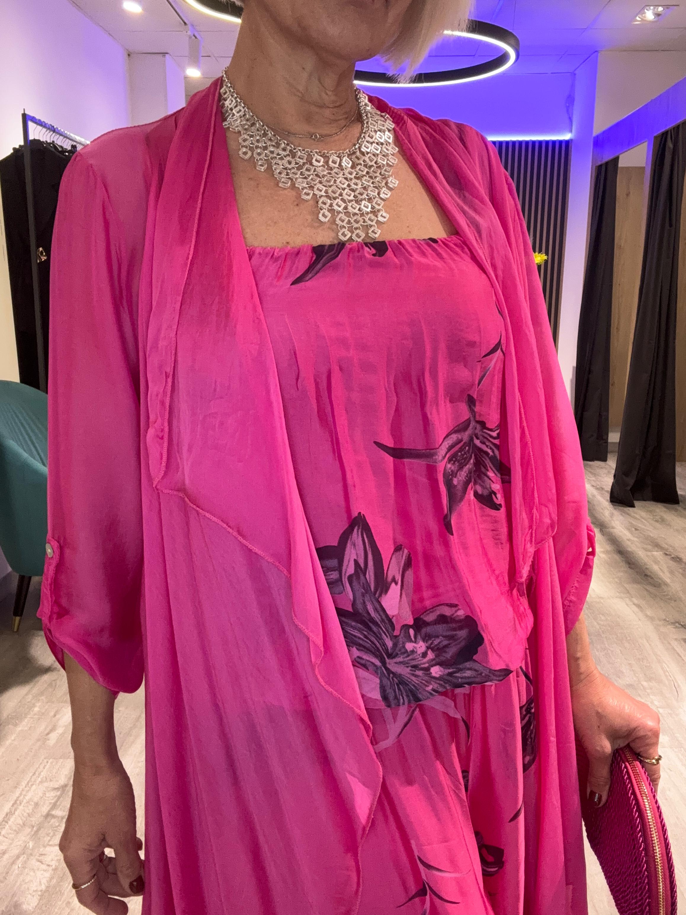 Mono y caftan seda Amares