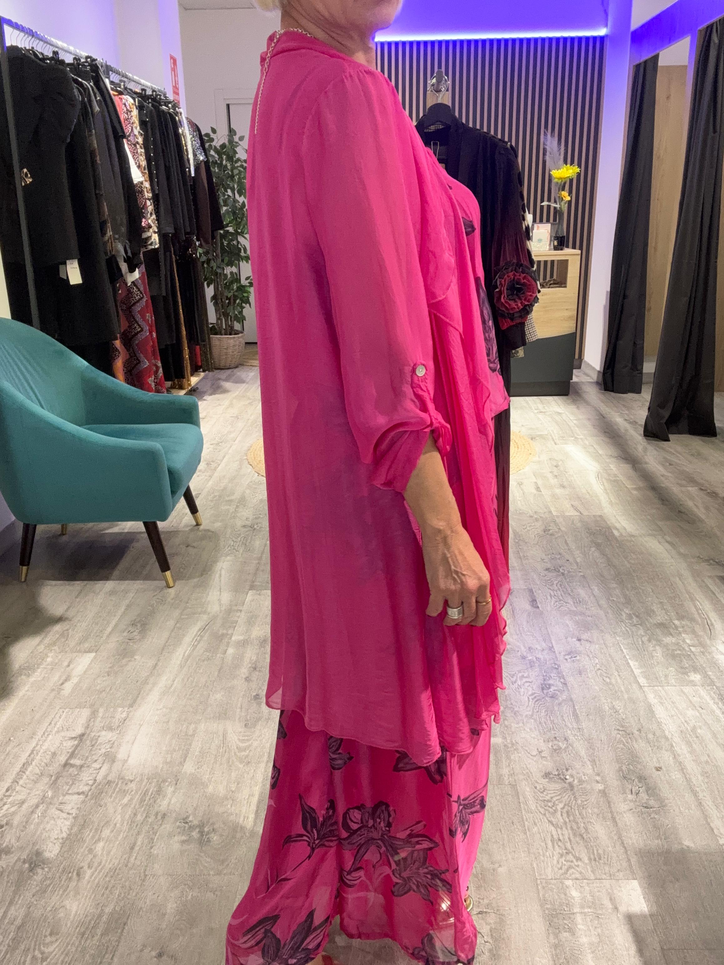 Mono y caftan seda Amares