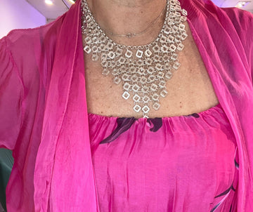 Gargantilla red acero