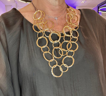 Collar acero esferas