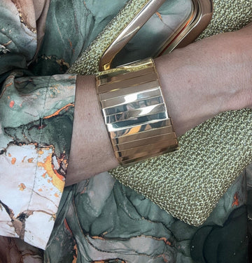 Brazalete acero minimalista  abierto