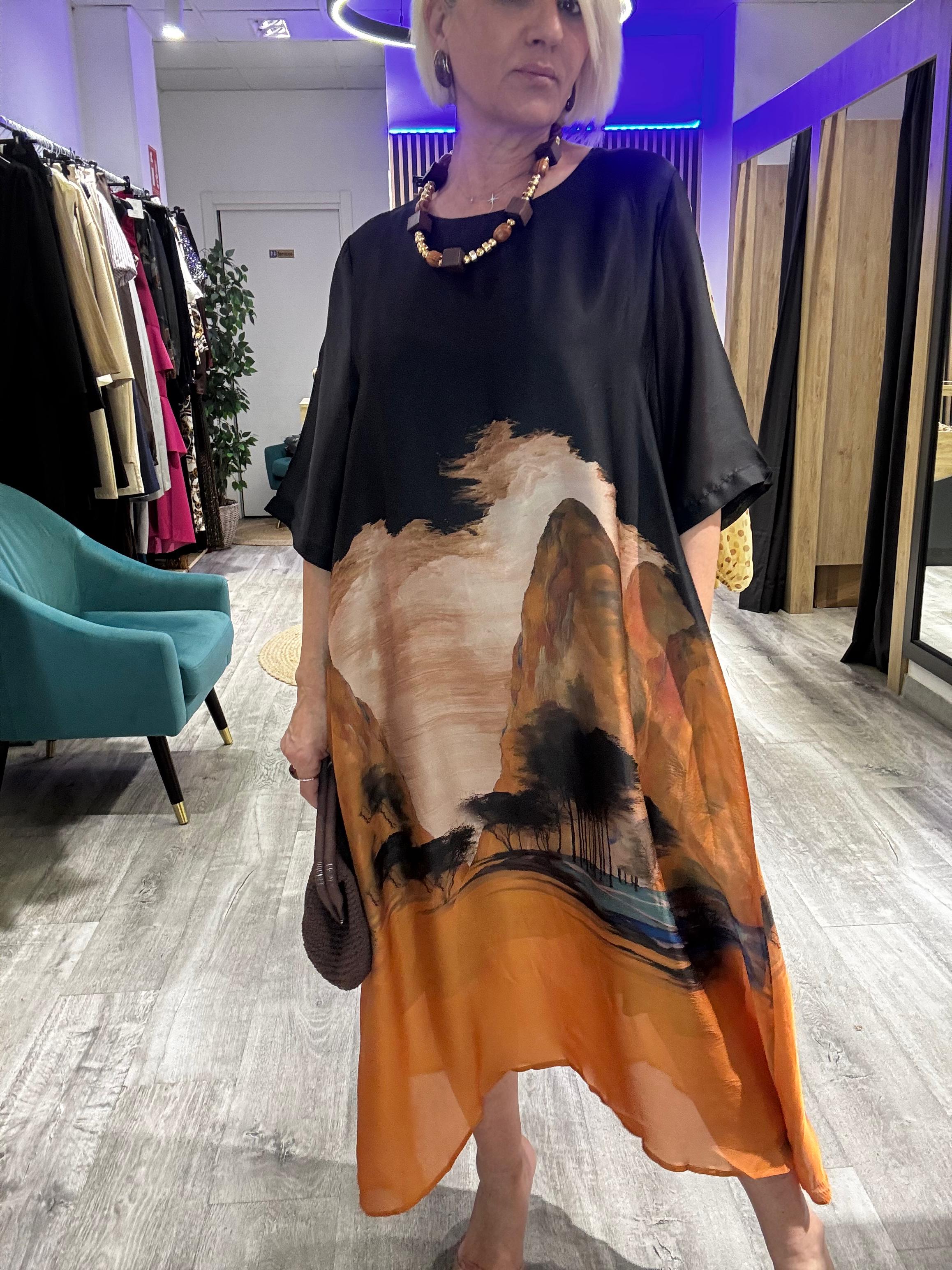 Vestido Sade camel