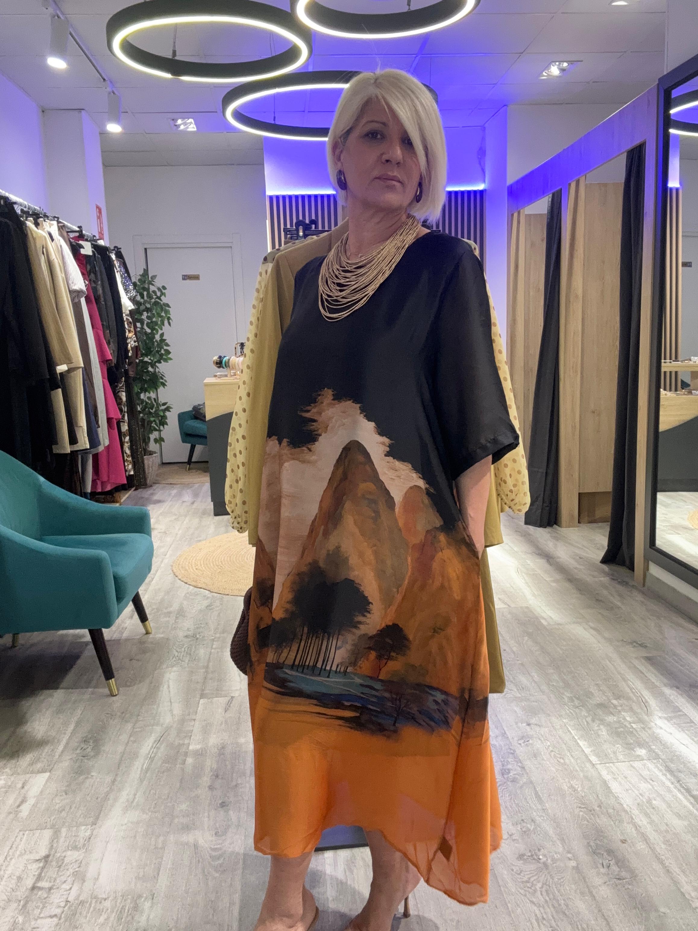 Vestido Sade camel