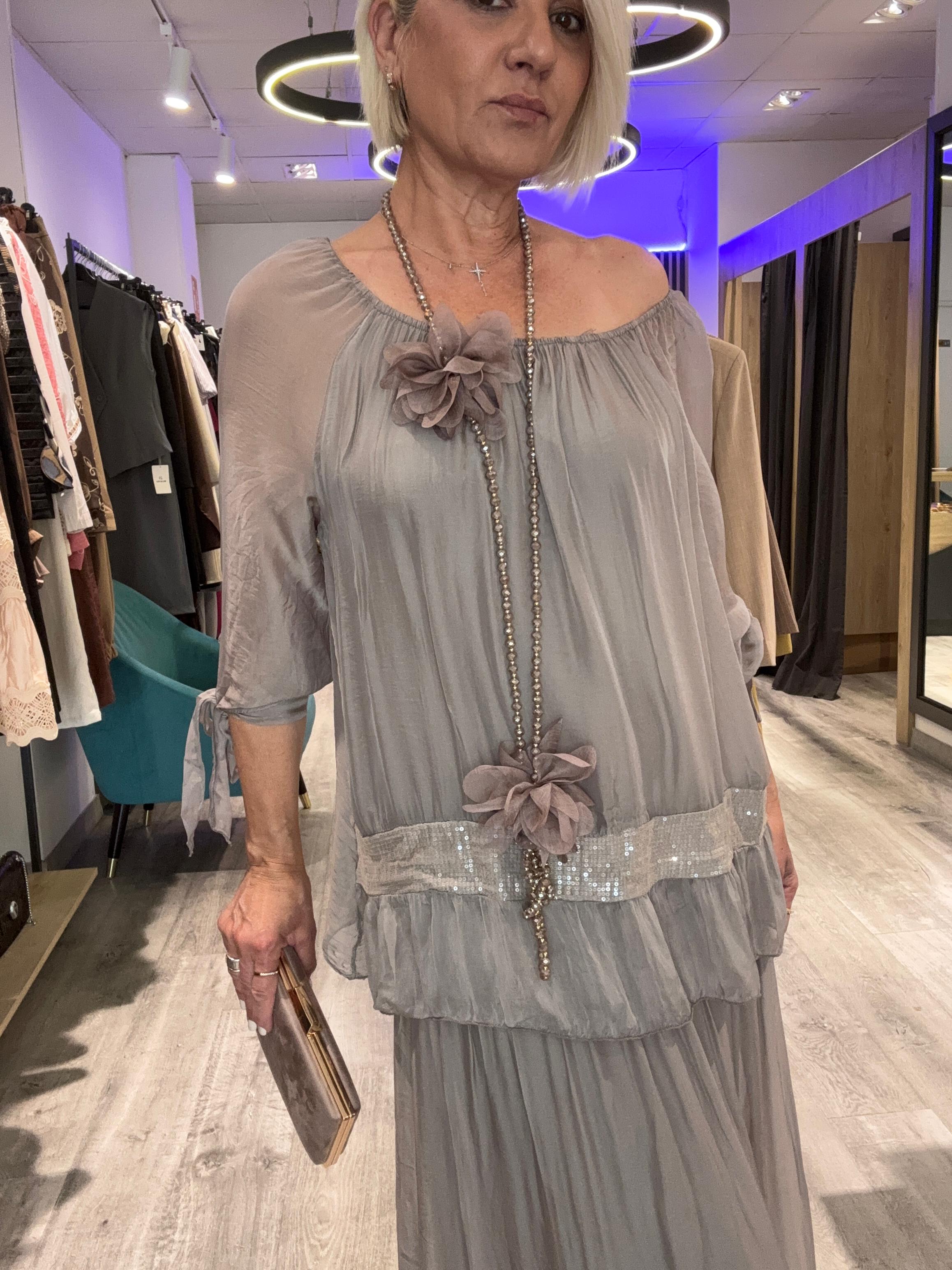 Vestido seda Estelar