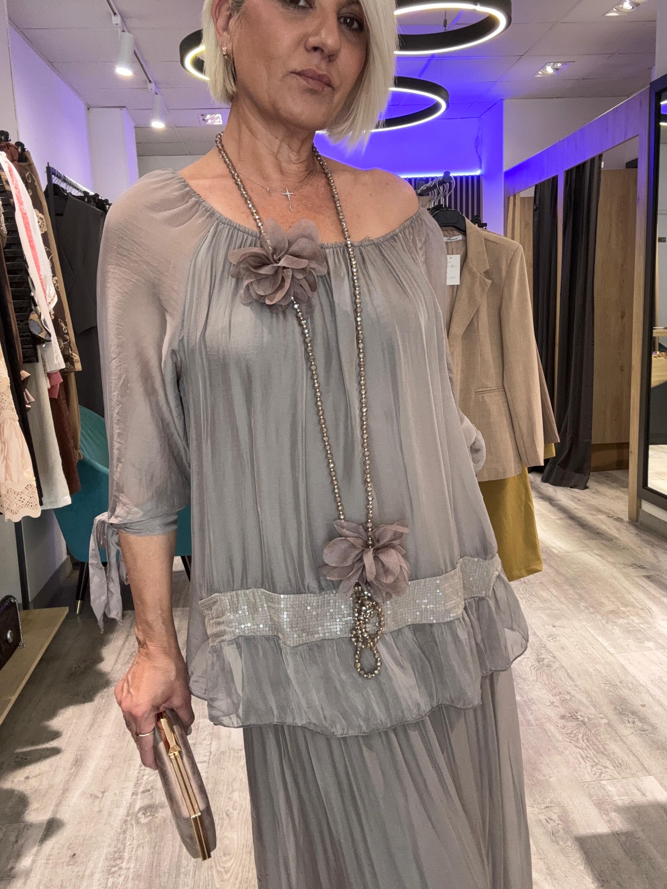 Vestido seda Estelar