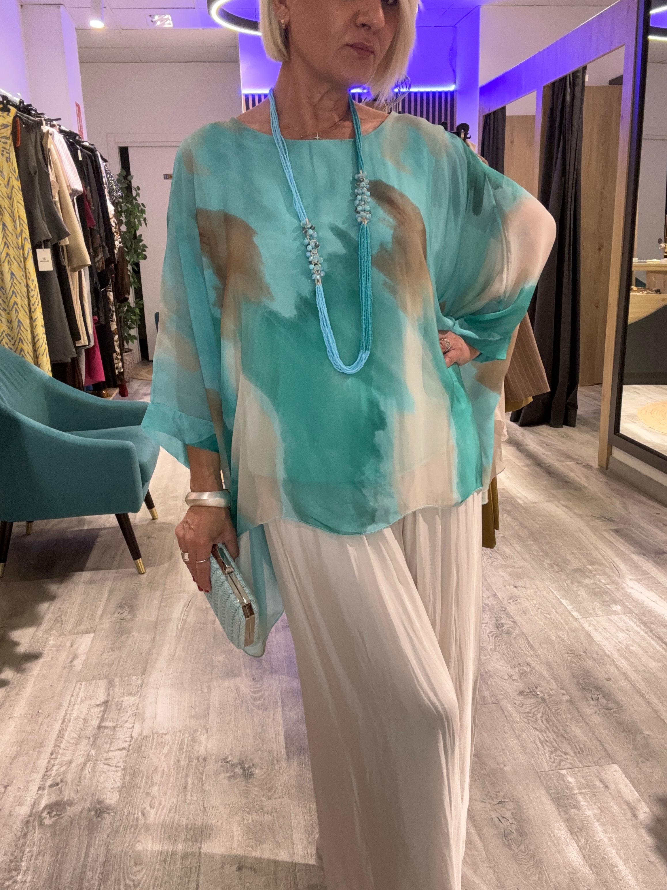 Conjunto seda Amazona