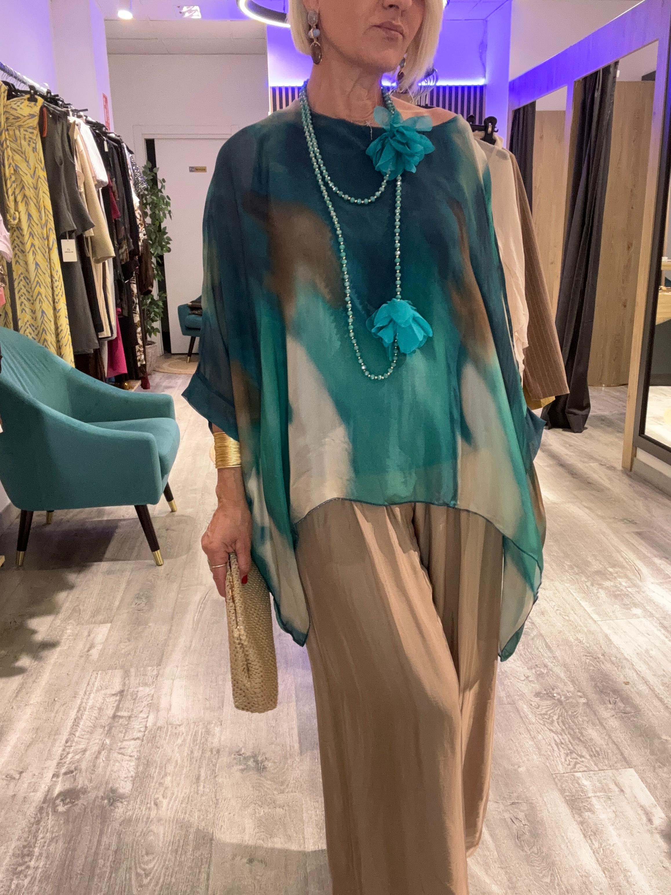 Conjunto seda Amazona