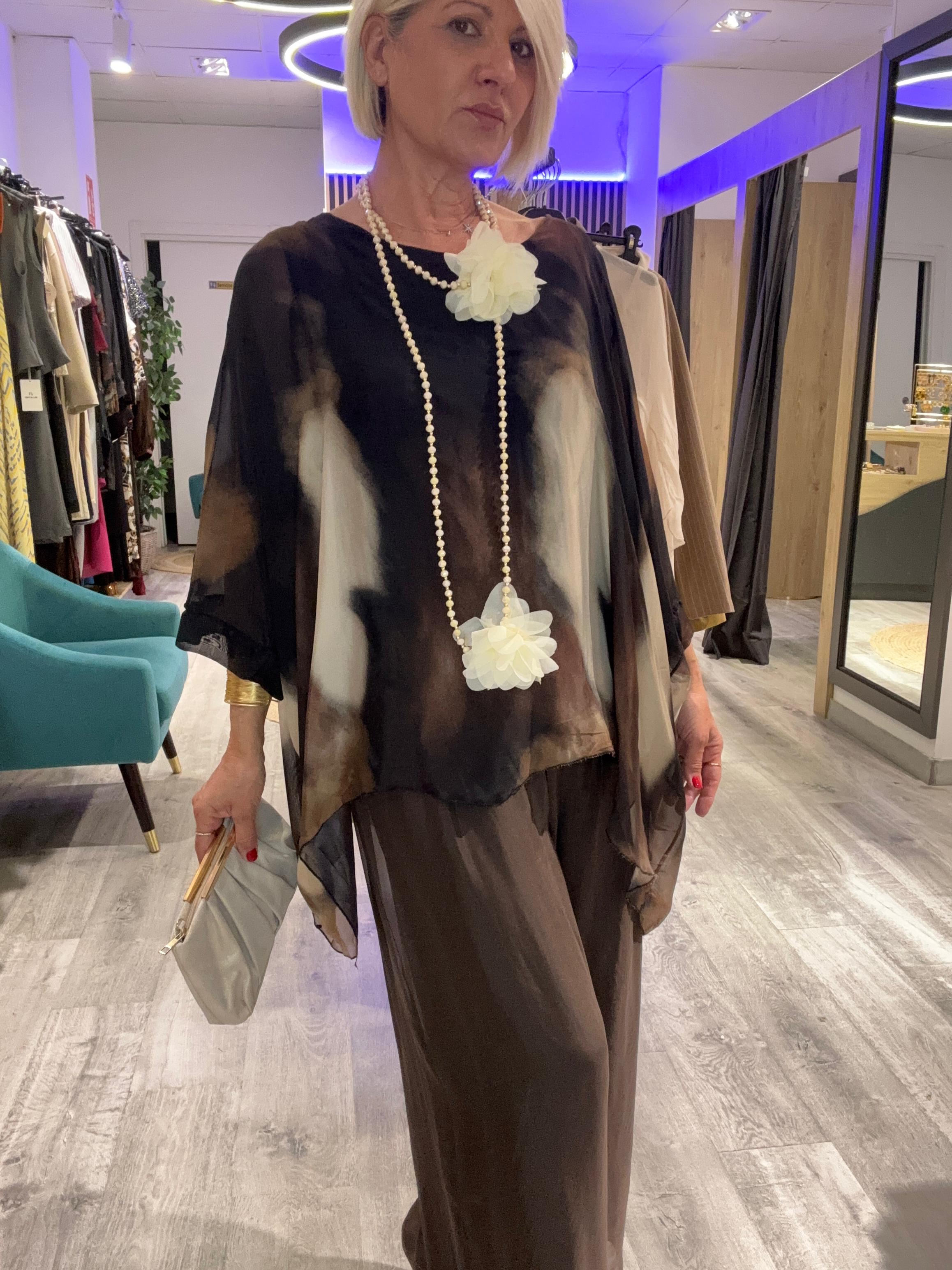 Conjunto seda Amazona