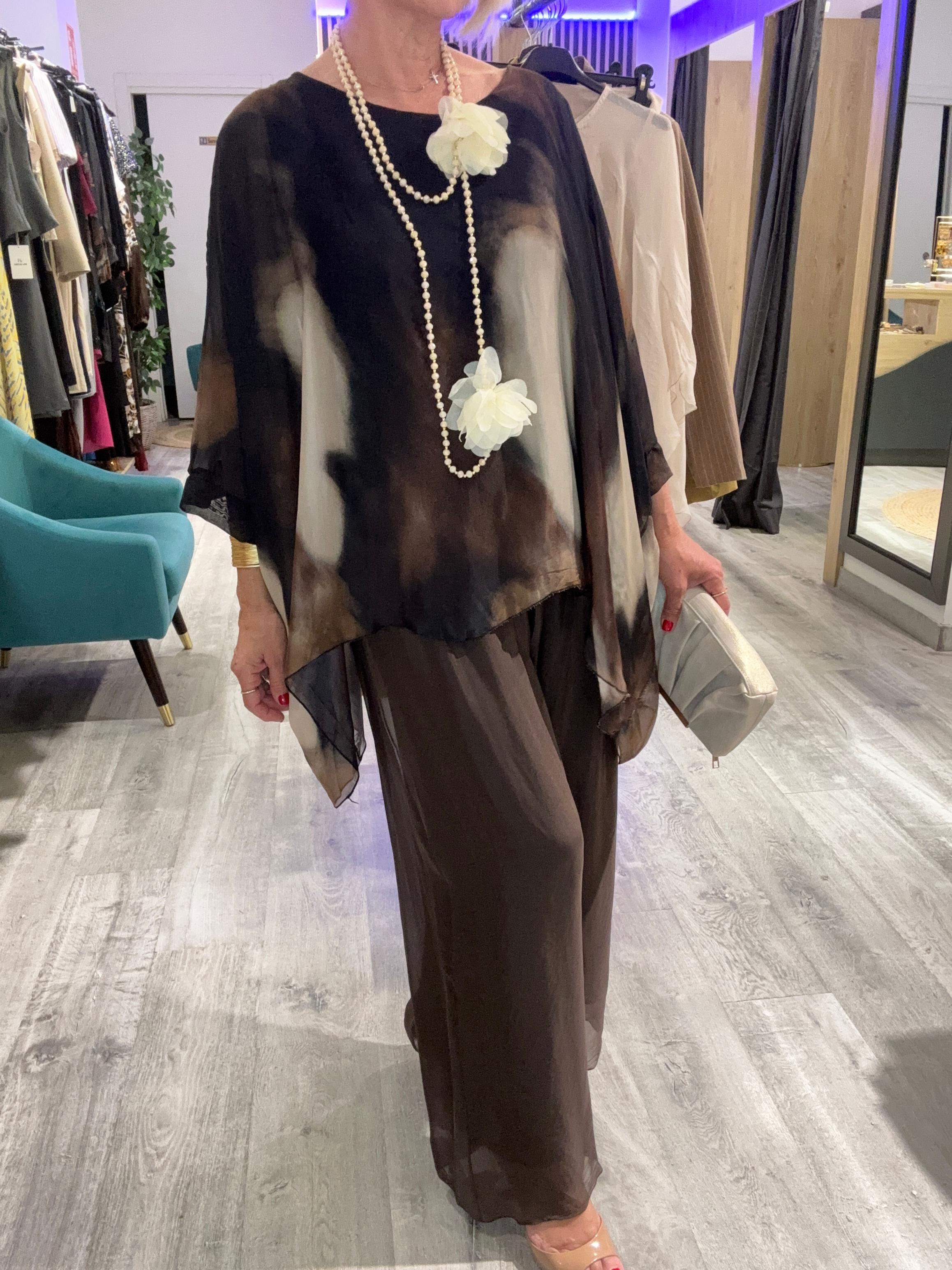 Conjunto seda Amazona