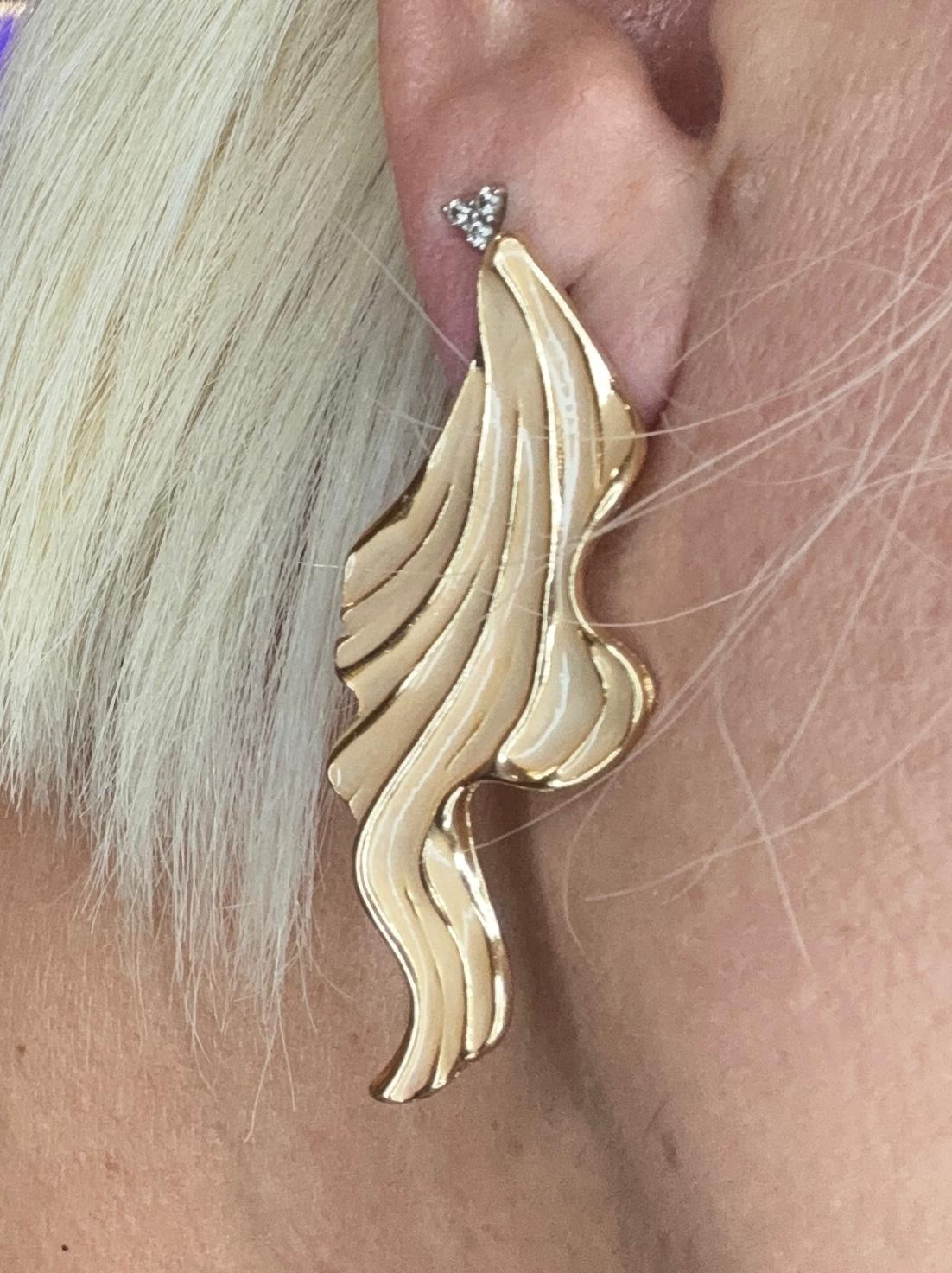 Pendientes hoja