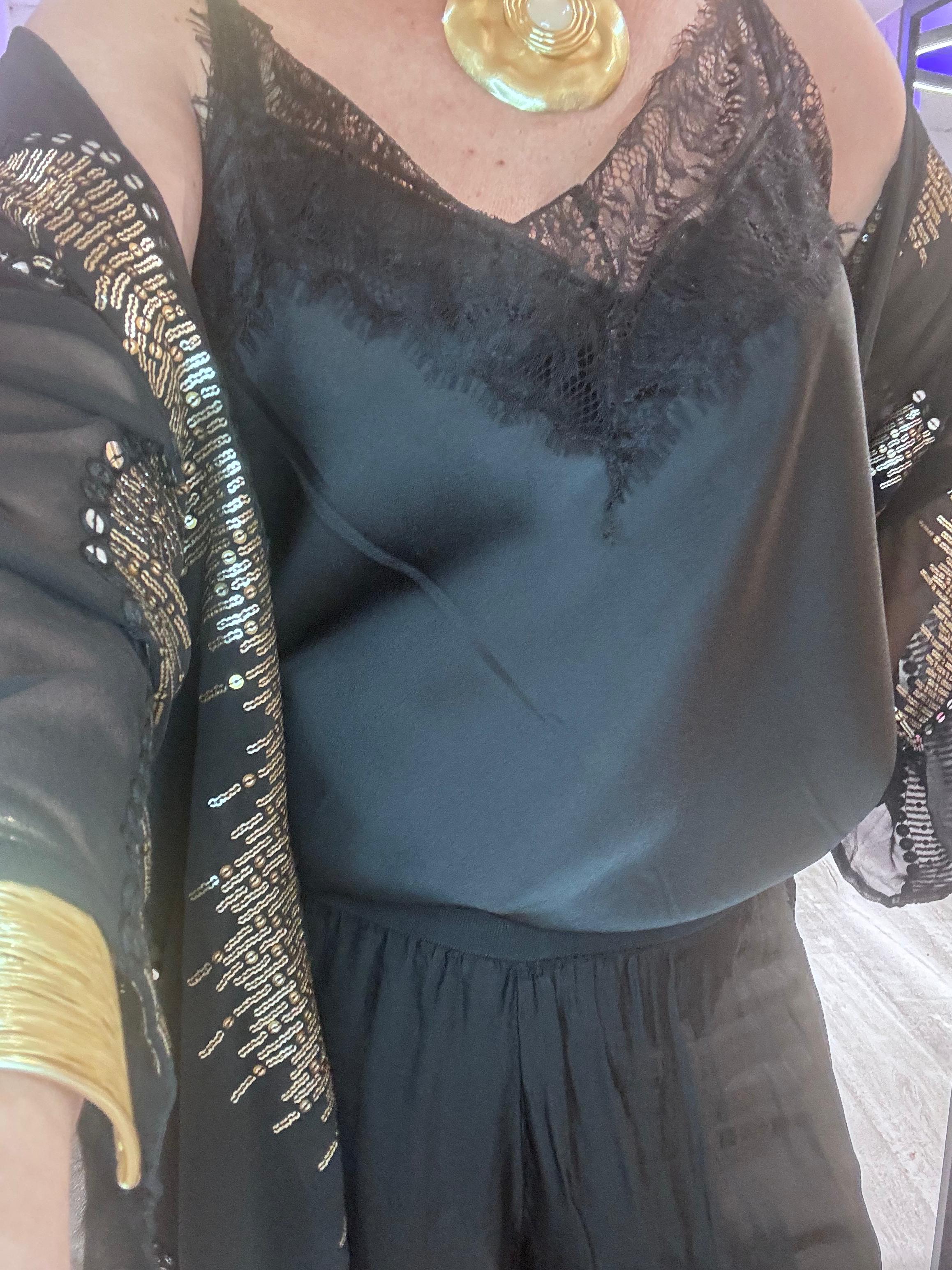 Lencero satinado negro