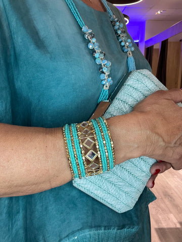 Brazalete  Espejos Artesanal
