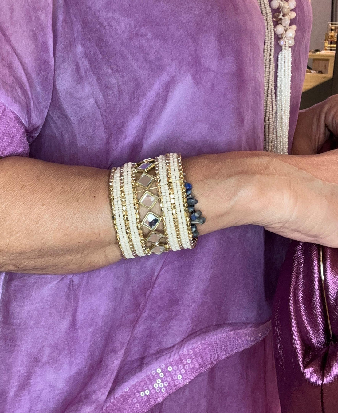 Brazalete  Espejos Artesanal