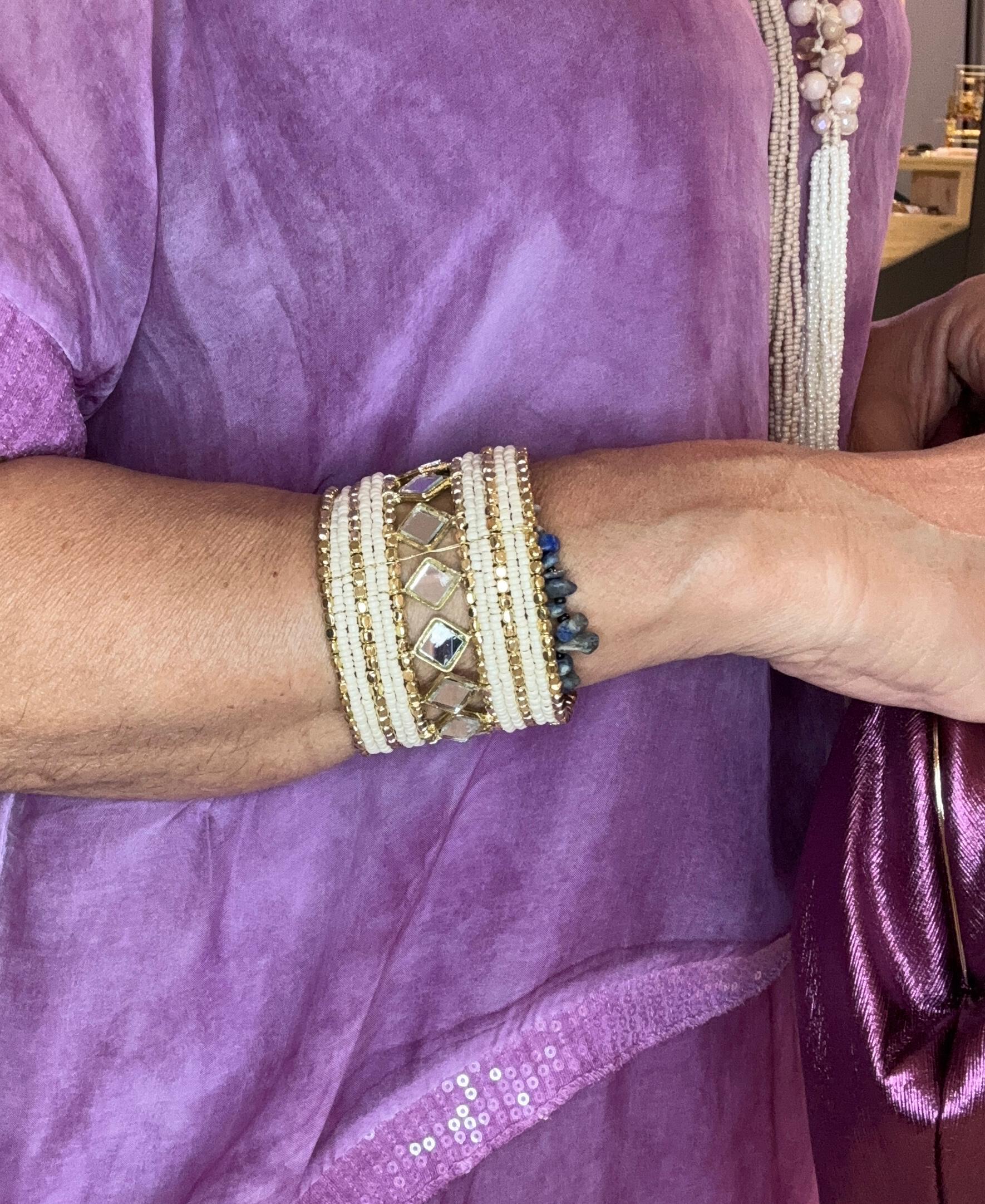 Brazalete  Espejos Artesanal