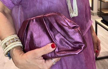 Clunch  Pliegues Morado