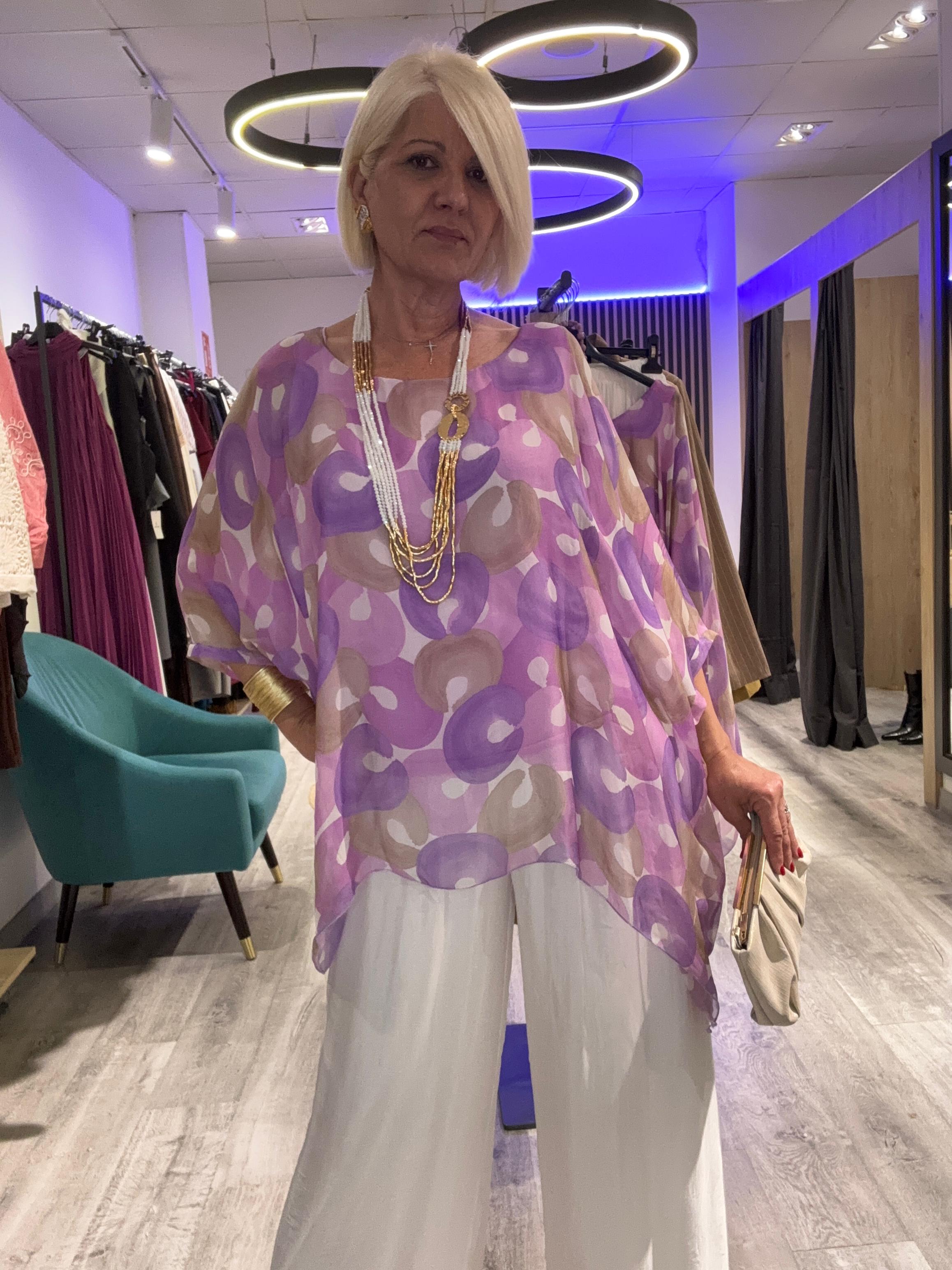 Conjunto seda Santorini
