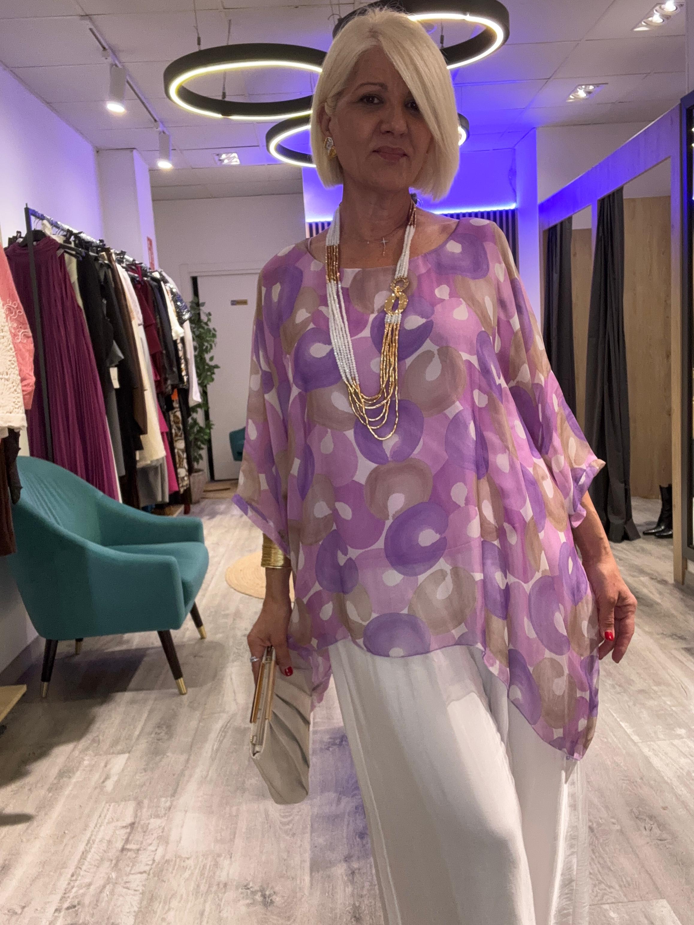 Conjunto seda Santorini
