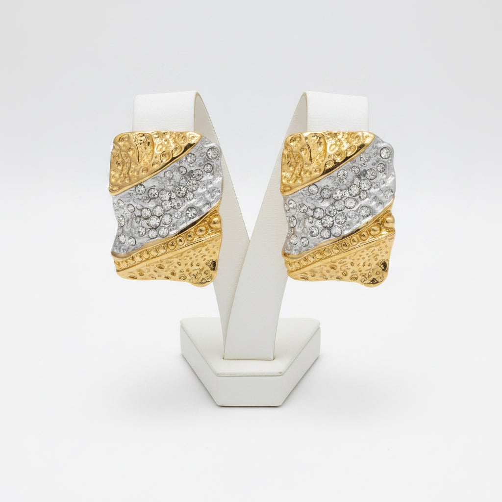 Pendientes Acero   Cuadrado