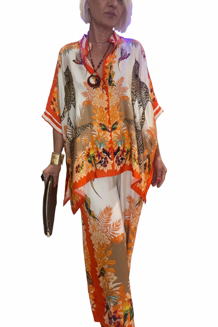 Conjunto blusa y pantalón Zabana